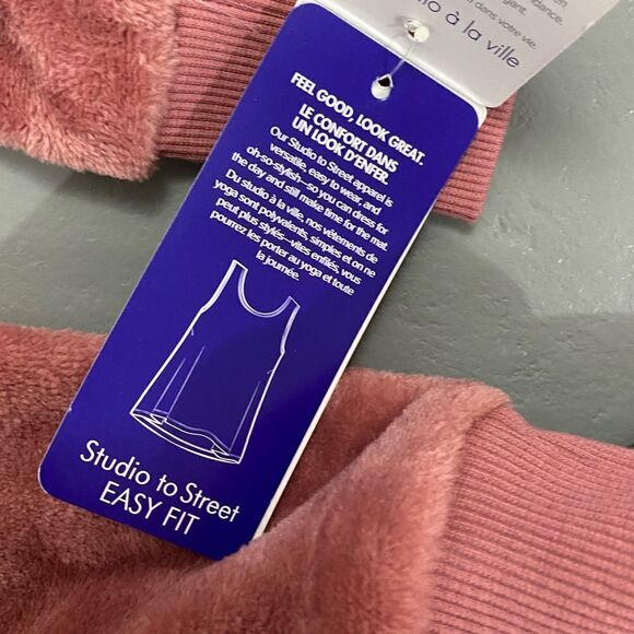 GAIAM | Dusty Pink Cowlneck Fleece Sweatshirt - Picture 4 of 11